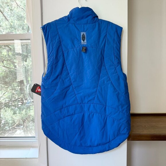 NWT Free People Movement Slalom Reversible Fleece Vest Stellar Cobalt Blue XS - Picture 5 of 17